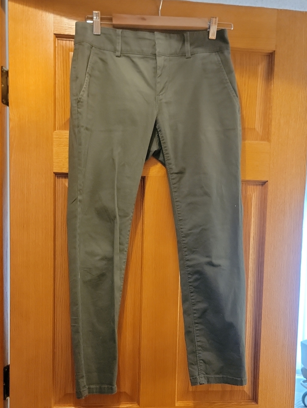 LOFT Olive Chino Pants